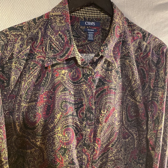 Chaps no iron collared shirt - Sz 2X - Picture 2 of 3